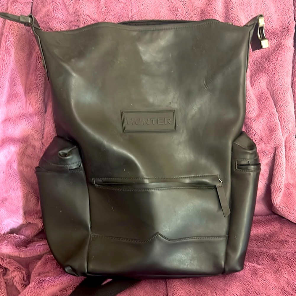 Hunter - Rubberized Leather Backpack.